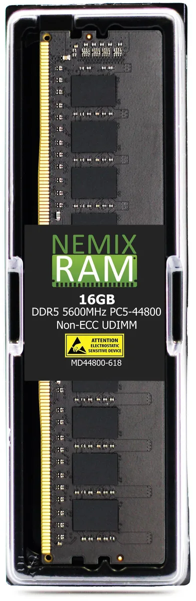 NEMIX RAM NEMIX RAM 16GB DDR5 5600 CL46 1.1V 288-pin desktop RAM — product photo