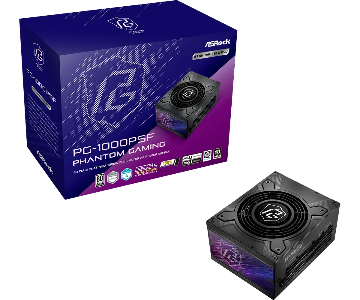 ASRock ASRock PG-1000PSF 1000W SFX Power Supply — product photo