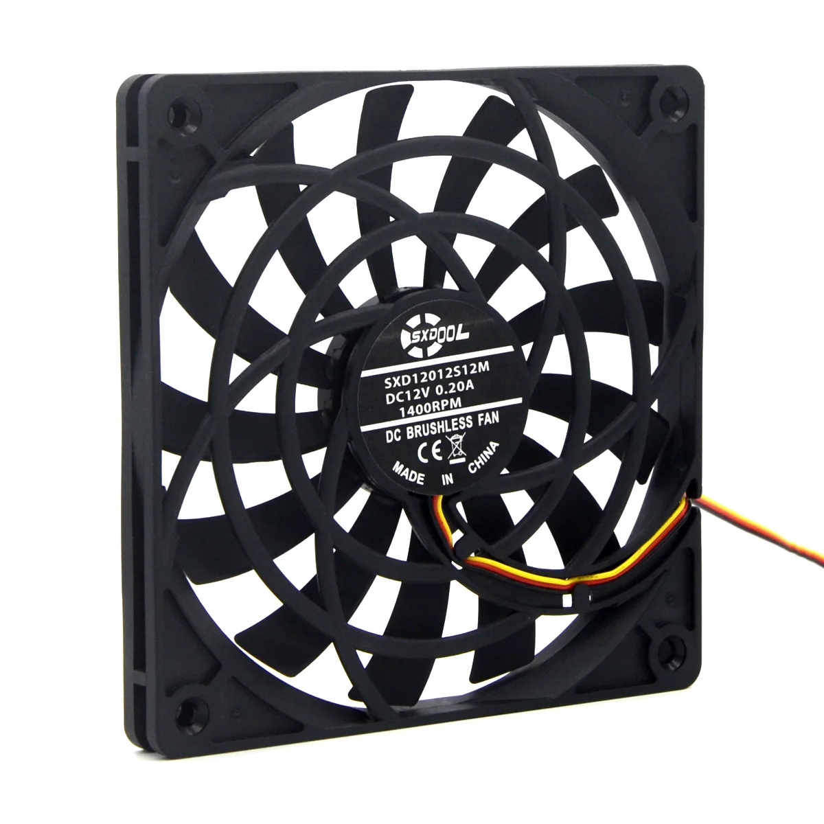 SXDOOL SXDOOL SXD12012S12M 120mm 12mm case fan — תמונת המוצר