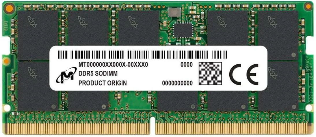 Crucial Crucial MTC40F2046S1RC56BD1R 64GB DDR5 5600 RDIMM CL46 2Rx4 server RAM — 제품 사진