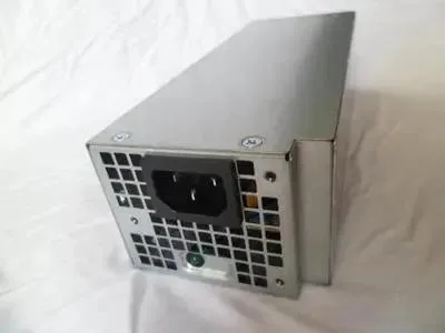 Rectangular ATX power supply unit in metal casing