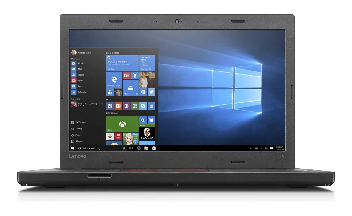 Black Lenovo ThinkPad L460 14.0 inch laptop closed lid