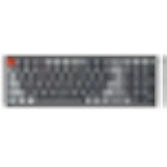 Compact 96 percent mechanical keyboard with aluminium frame and RGB backlighting
