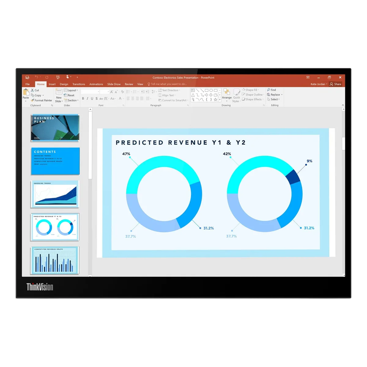 Lenovo Lenovo ThinkVision M14d 14 inch 2.2K IPS Portable Monitor — product photo