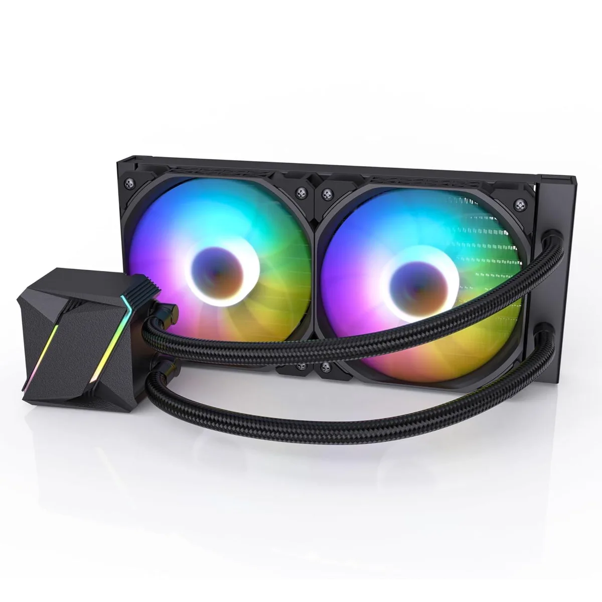 DARKROCK DARKROCK D240 240 mm liquid cooler, ARGB, pure copper pump, Black — product photo