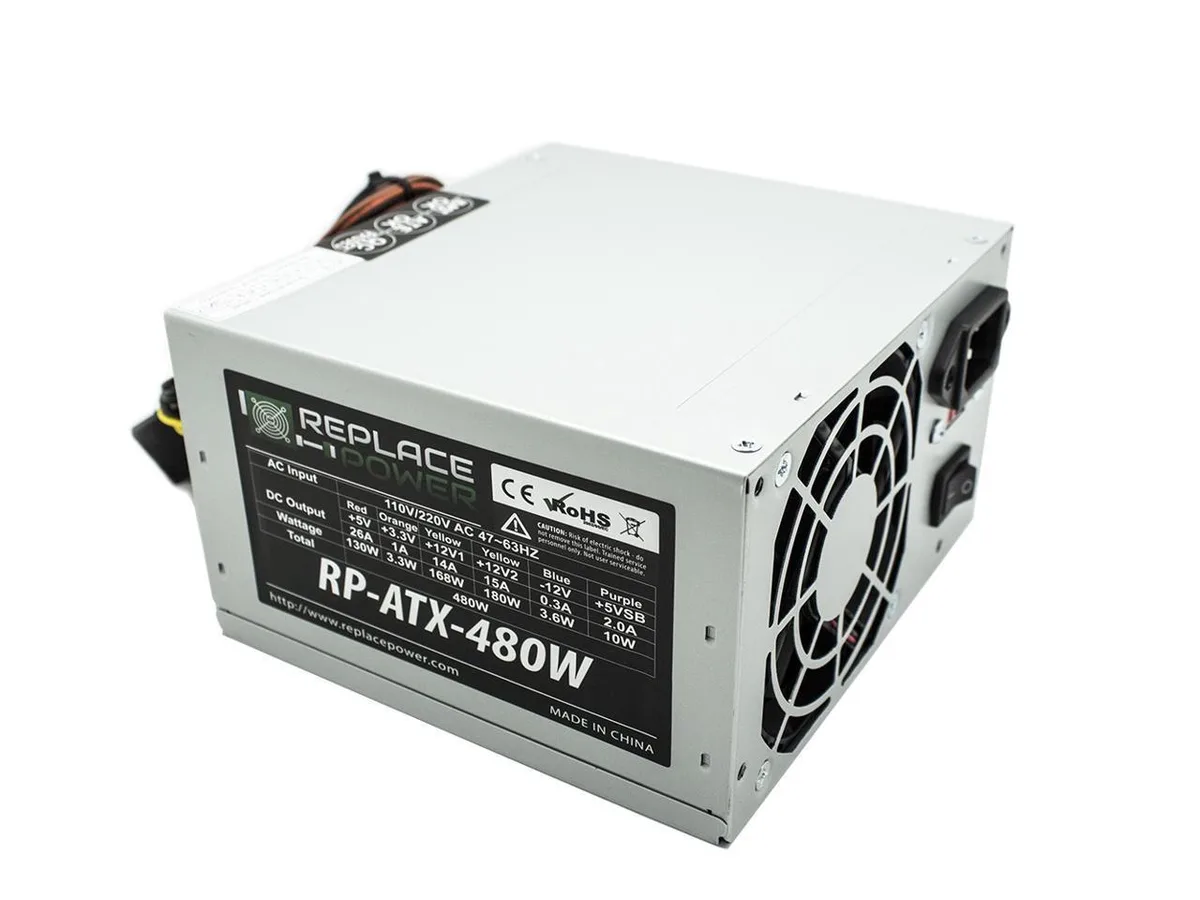 Replace Power Replace Power ATX power supply 480W for HP 5188-2625 5188-2627 5188-2626 5187-5008 — product photo