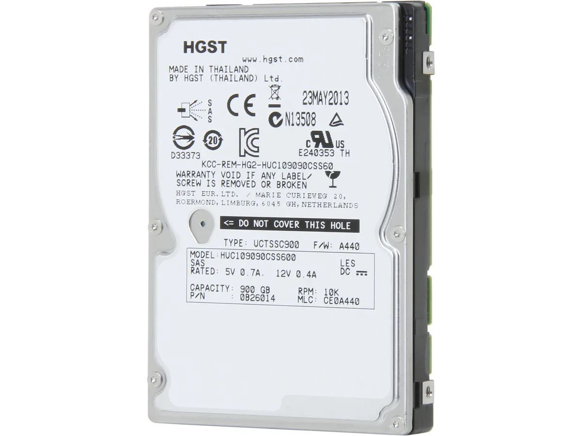 HGST HGST 0B26014 900GB 2.5" SAS 10000 RPM 64MB laptop hard drive — ภาพสินค้า