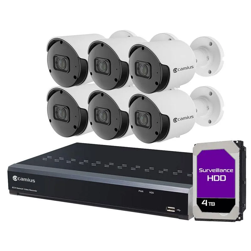 Camius Camius IPVAULT1128PR 8ch 5MP 6-cam 3TB surveillance security system — 제품 사진