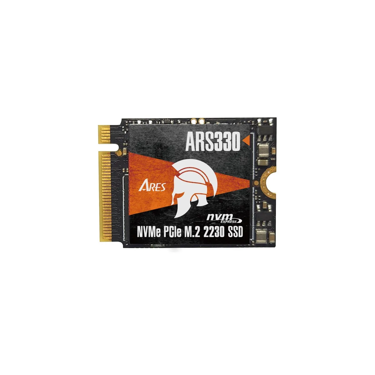 DATO ARS330 1TB M.2 2230 NVMe SSD with silver aluminum heatsink