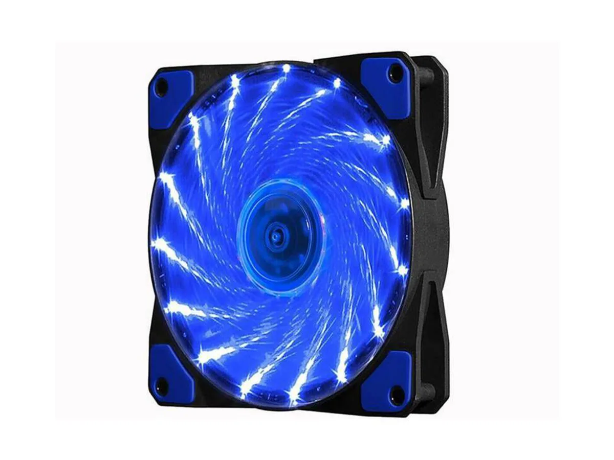 sakose sakose 12025-LED 120mm case fan 15 LED 16dB 1100RPM — product photo
