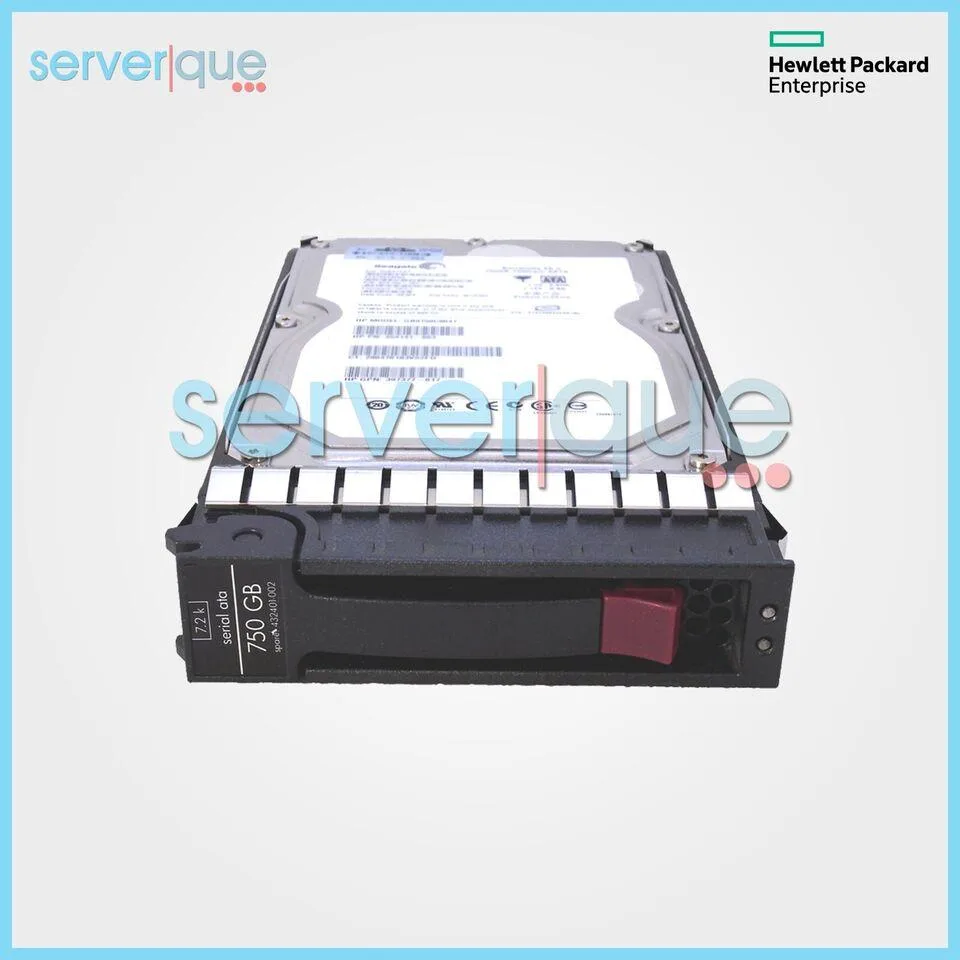 Silver 3.5-inch SATA hard drive with attached mounting tray