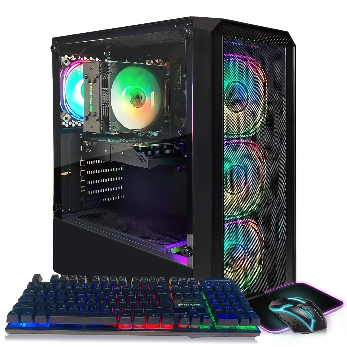 STGAubron STGAubron Gaming PC i5-13400F RTX 3050 6G 16G DDR4 512G SSD — produktfoto