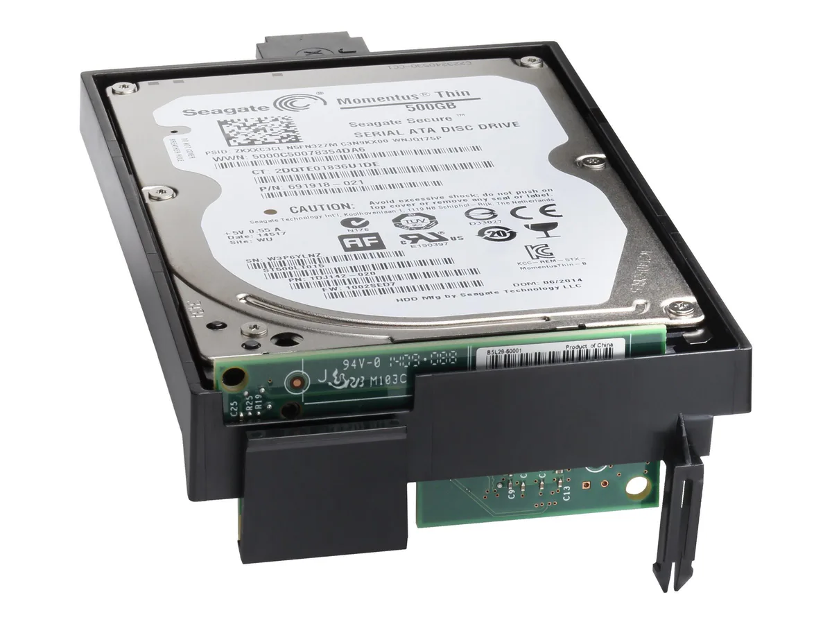 HP B5L29A 3.5-inch internal hard drive, silver metal casing, circuit board visible underneath
