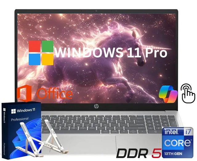 HP HP 15.6" FHD Touch Laptop i7-1355U 16GB DDR5 1TB SSD Windows 11 Pro Silver — photo du produit
