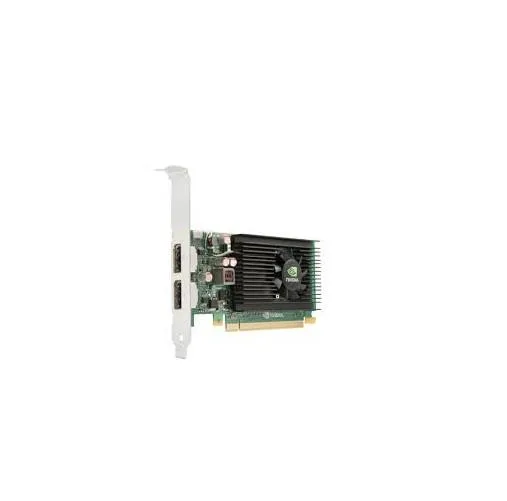 Low-profile workstation graphics card with single fan and two DisplayPort connectors