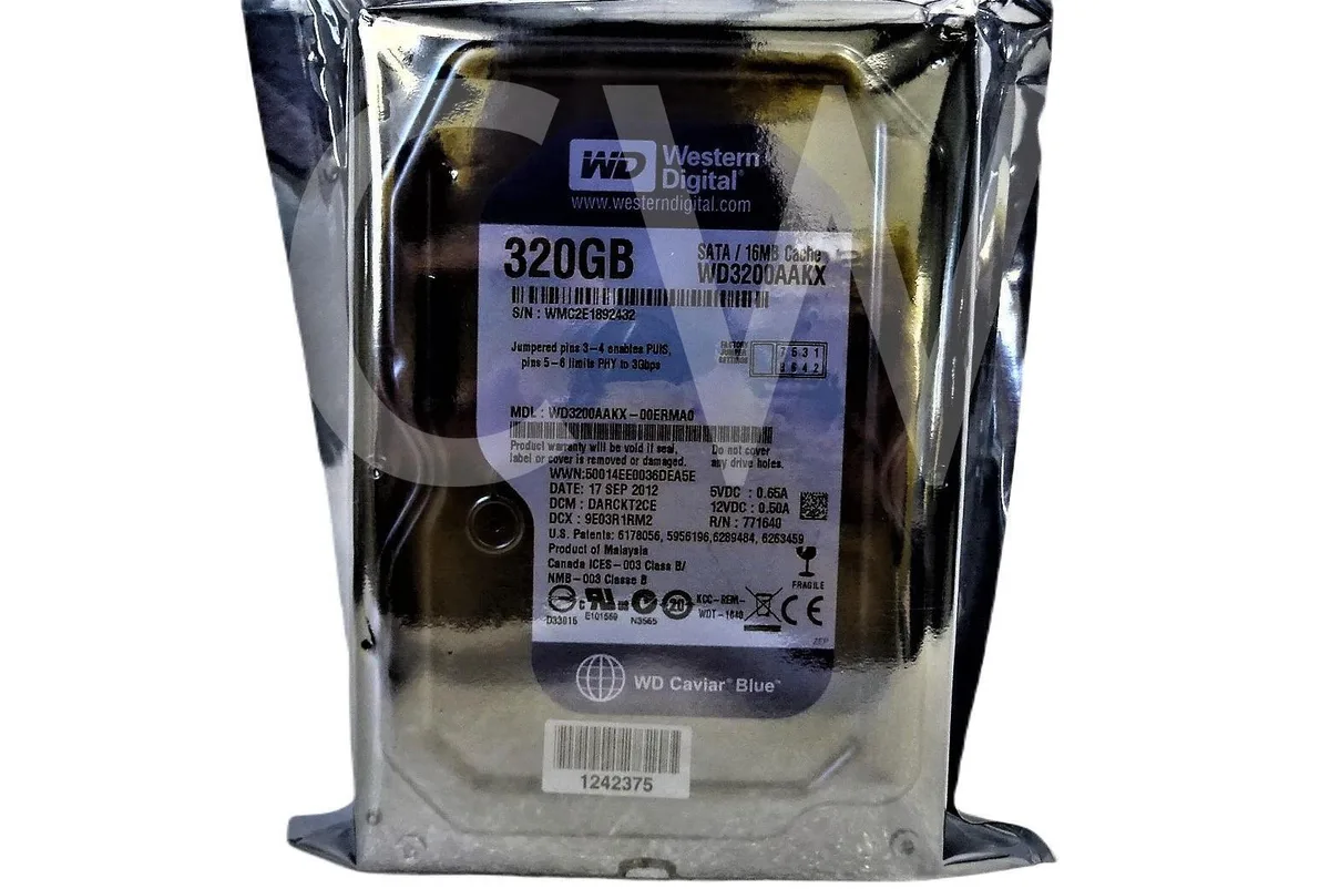 Western Digital Western Digital WD3200AAKX 320GB 7200RPM 16MB 3.5in SATA internal hard drive — Produktfoto