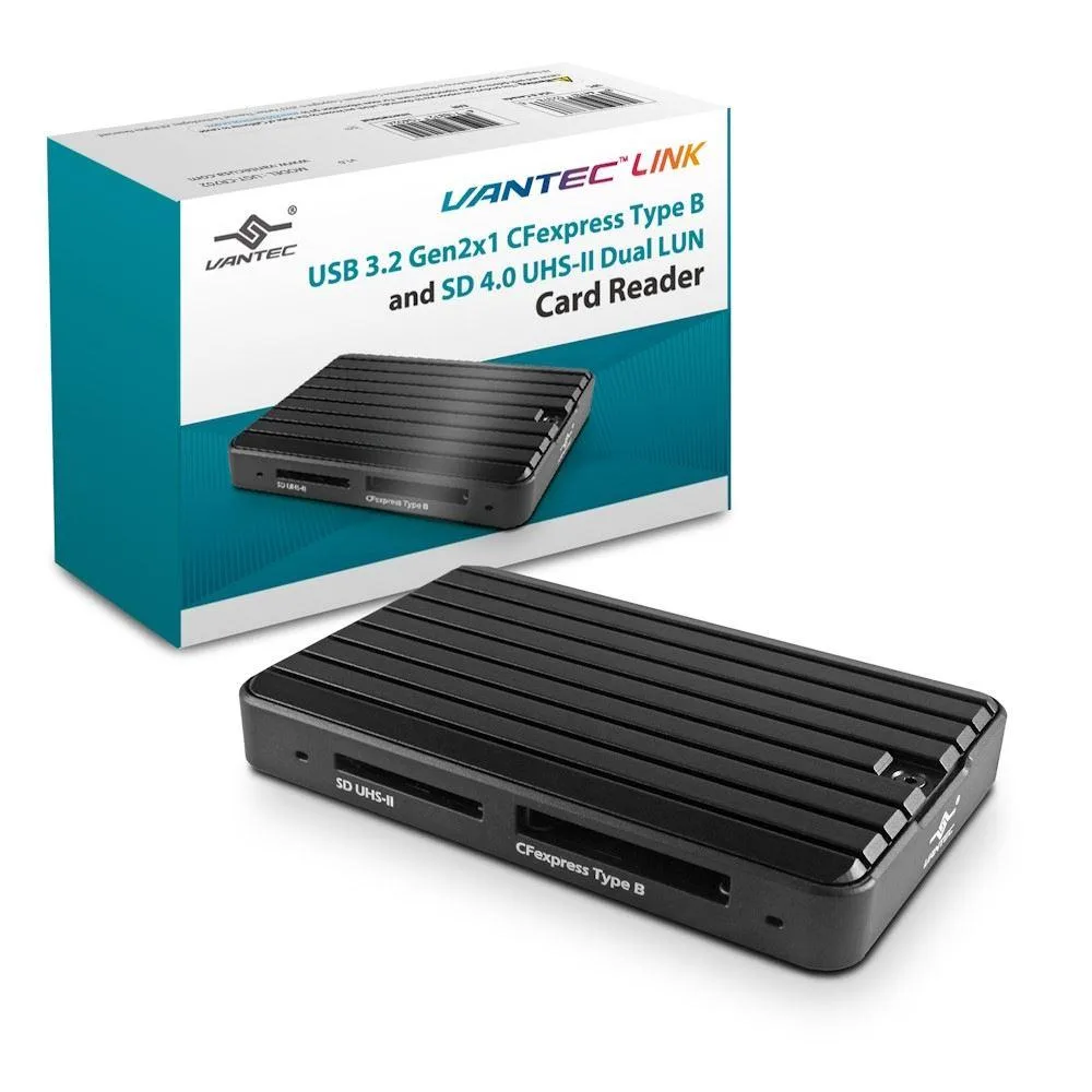 Vantec Vantec UGT-CR702 USB 3.2 Gen2x1 CFexpress Type B SD 4.0 UHS-II card reader — foto produk