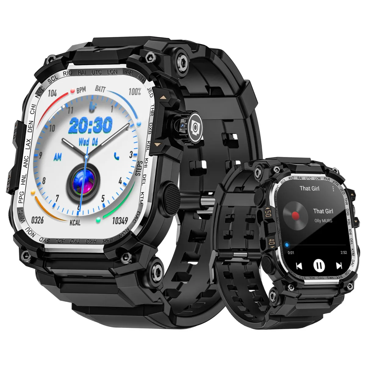 LOKMAT LOKMAT APPLLP 7 MAX Smart Watch 2.06-inch AMOLED 32GB Silver — fotografia produsului