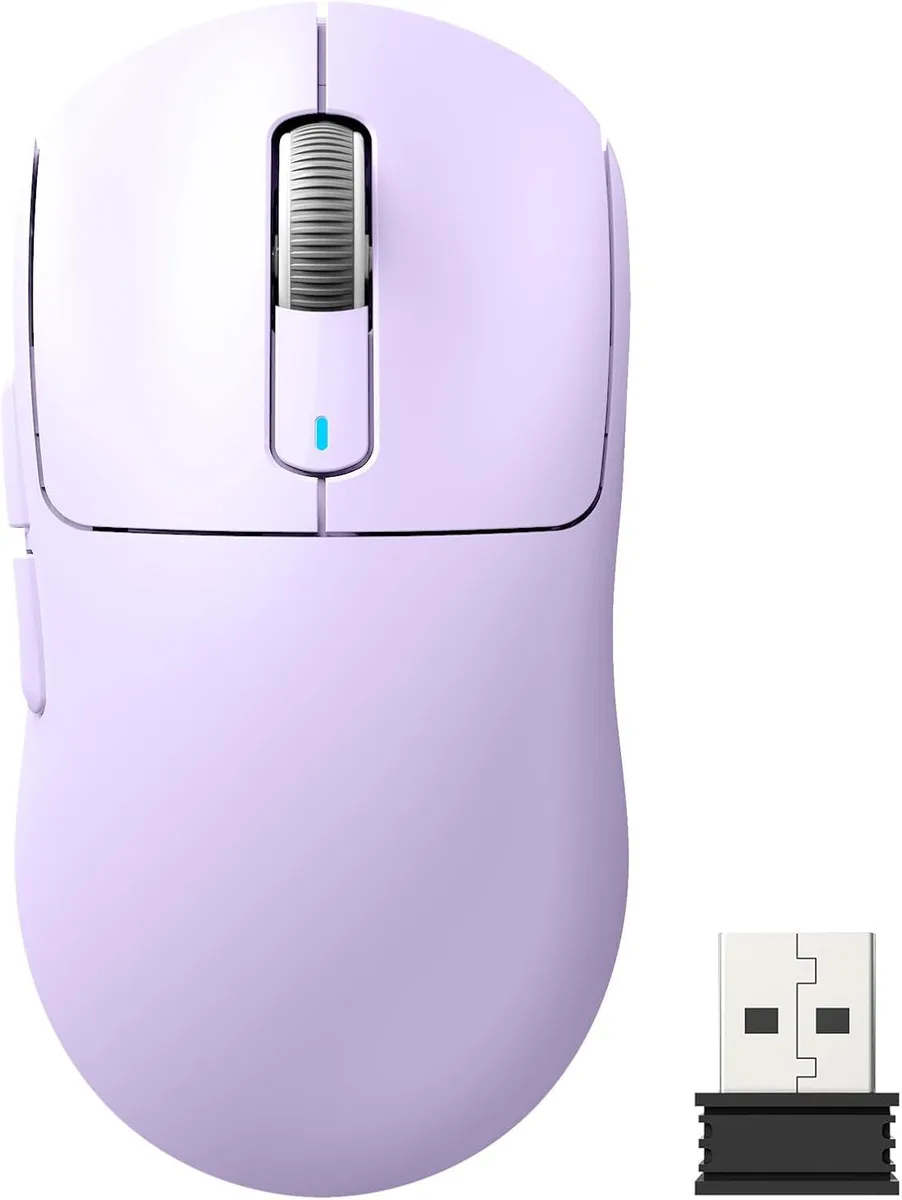 Attack Shark Attack Shark X3 White Purple gaming mouse — produktbild