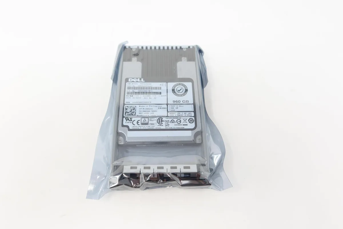 DELL DELL PX04SRB096 4KG4X 960GB SAS 12Gb/s 2.5in SSD Gen13 caddie — 商品照片