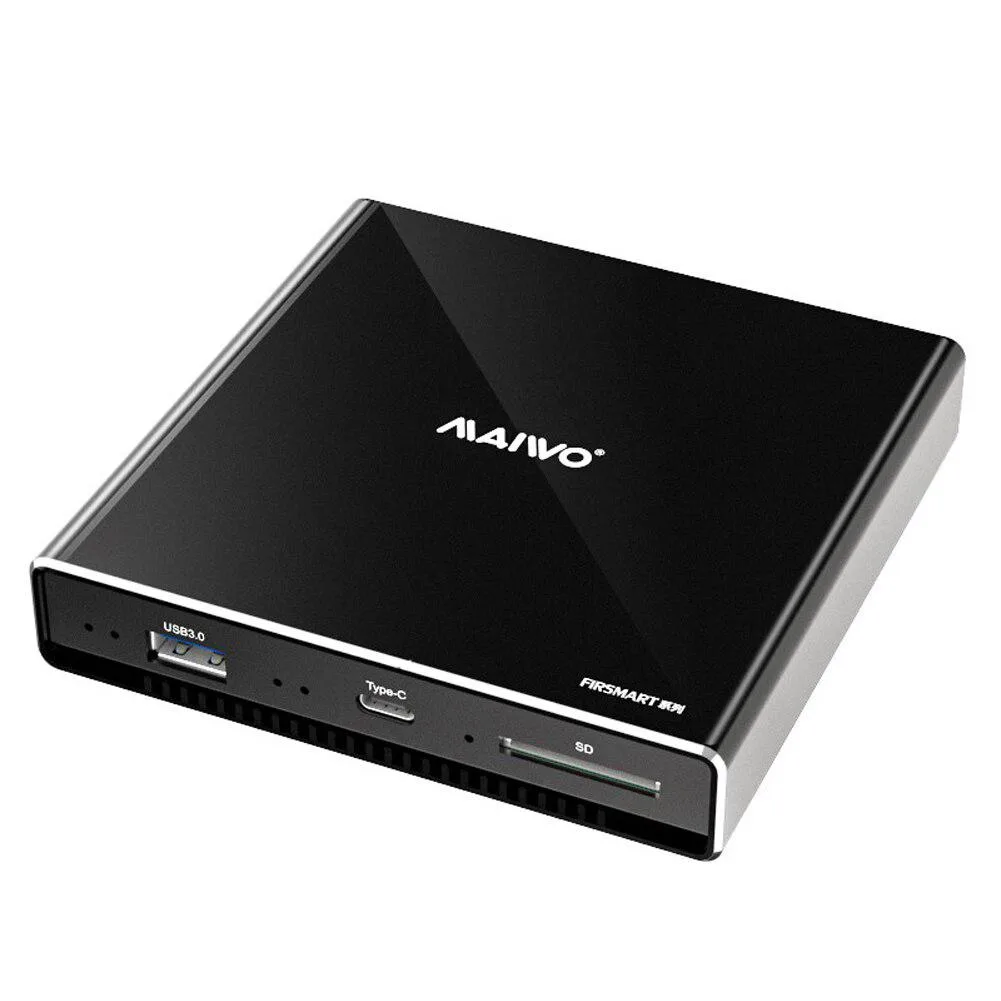 Hetai Tech Hetai Tech K2525 2.5 inch SATA drive enclosure USB 3.0 Type-C card reader aluminum 112x112x22mm 200g — zdjęcie produktu