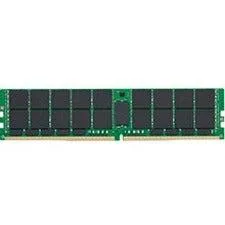 Green 288-pin DDR4 LRDIMM module with black chips