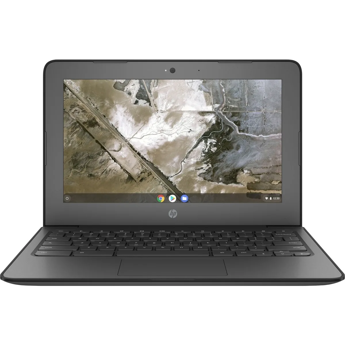 Black 11.6-inch Chromebook laptop with non-touch screen