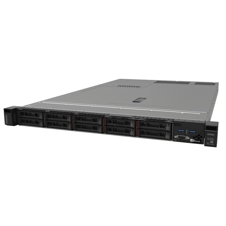 Lenovo ThinkSystem SR635 1U rack server front view