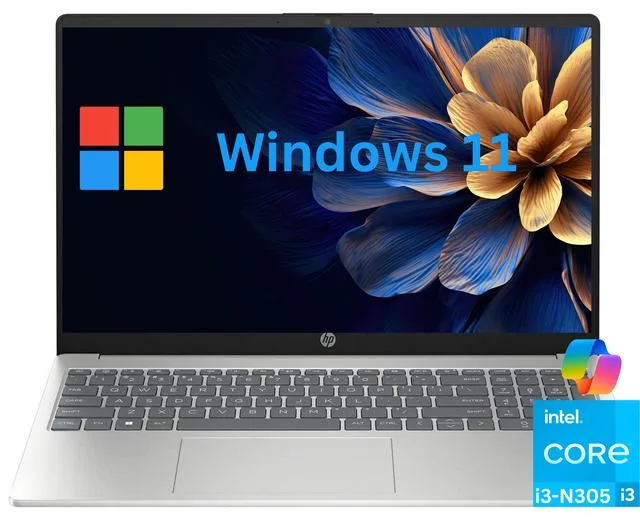 HP HP 17-CN Laptop i3-N305 16GB 512GB 17.3" HD+ Silver — photo du produit