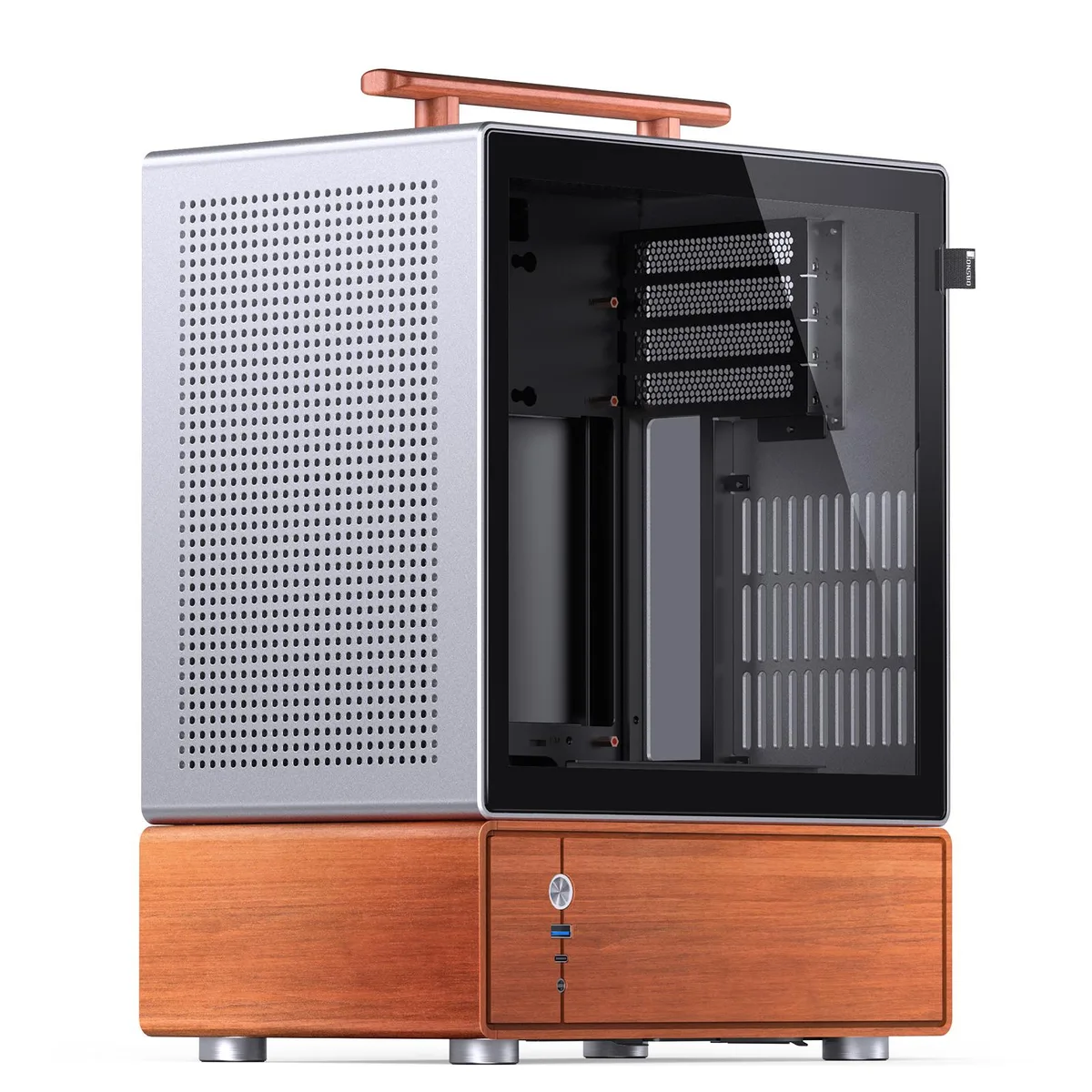 JONSBO JONSBO T7 Silver Micro ATX PC Case — product photo