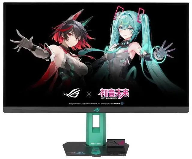 ASUS ASUS ROG Strix RO JI x Hatsune Miku Edition 27" 2560x1440 260Hz gaming monitor — Produktfoto