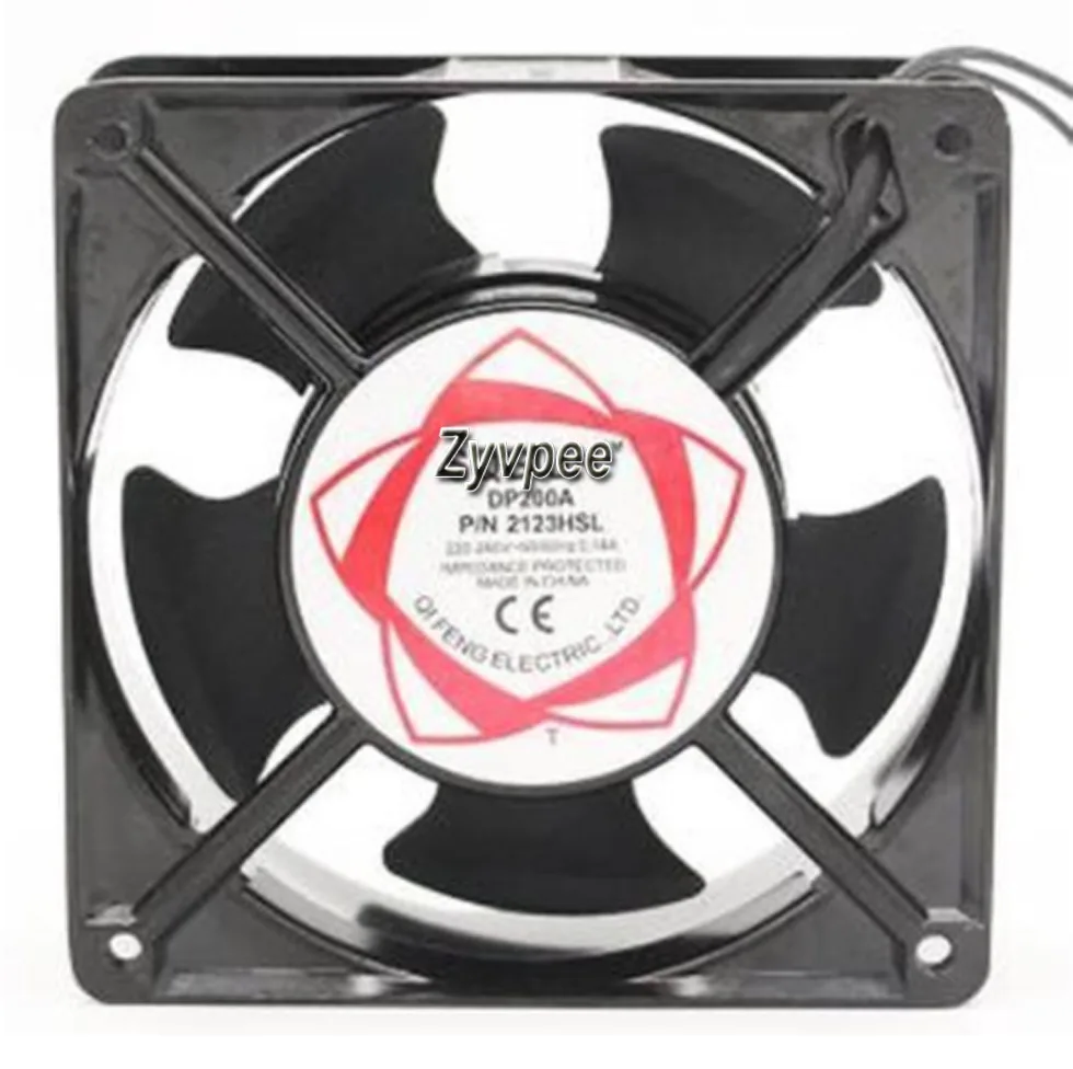 Zyvpee Zyvpee 120mm DP200A 2123HSL 220/240V 0.14A 2-wire AC axial case fan — 商品写真