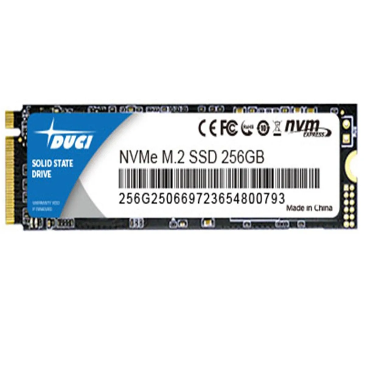DUCI DUCI 256GB NVME M.2 internal SSD — Produktfoto