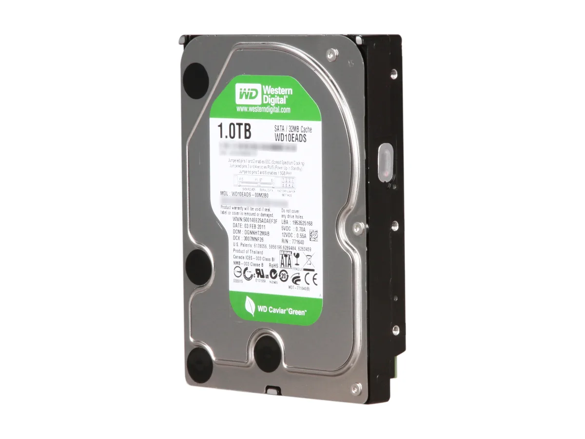 Western Digital Western Digital WD10EADS 1TB 7200 RPM 32MB Cache SATA 3.0Gb/s 3.5" internal hard drive — 제품 사진