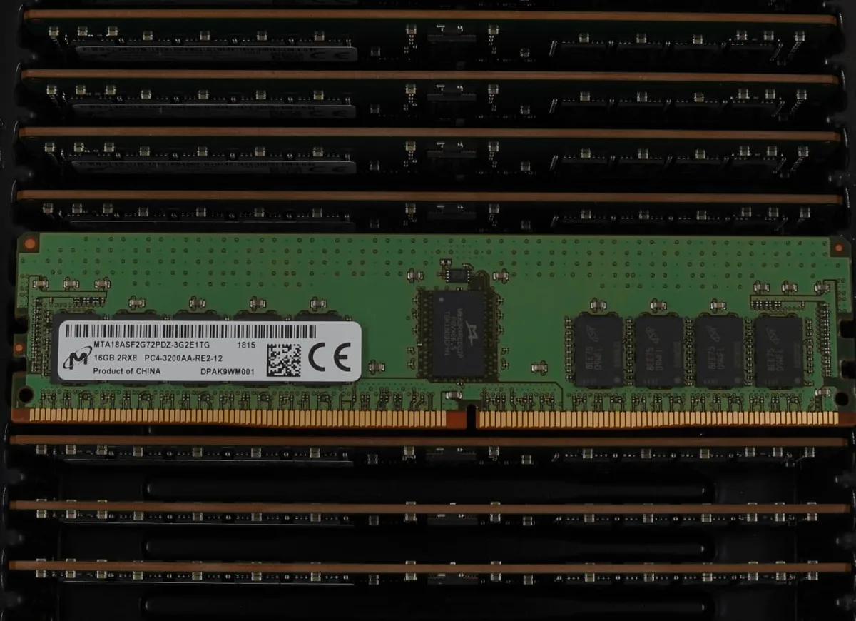 Micron Technology, Inc. Micron Technology, Inc. 16GB DDR4-3200 ECC RDIMM server RAM — foto del prodotto