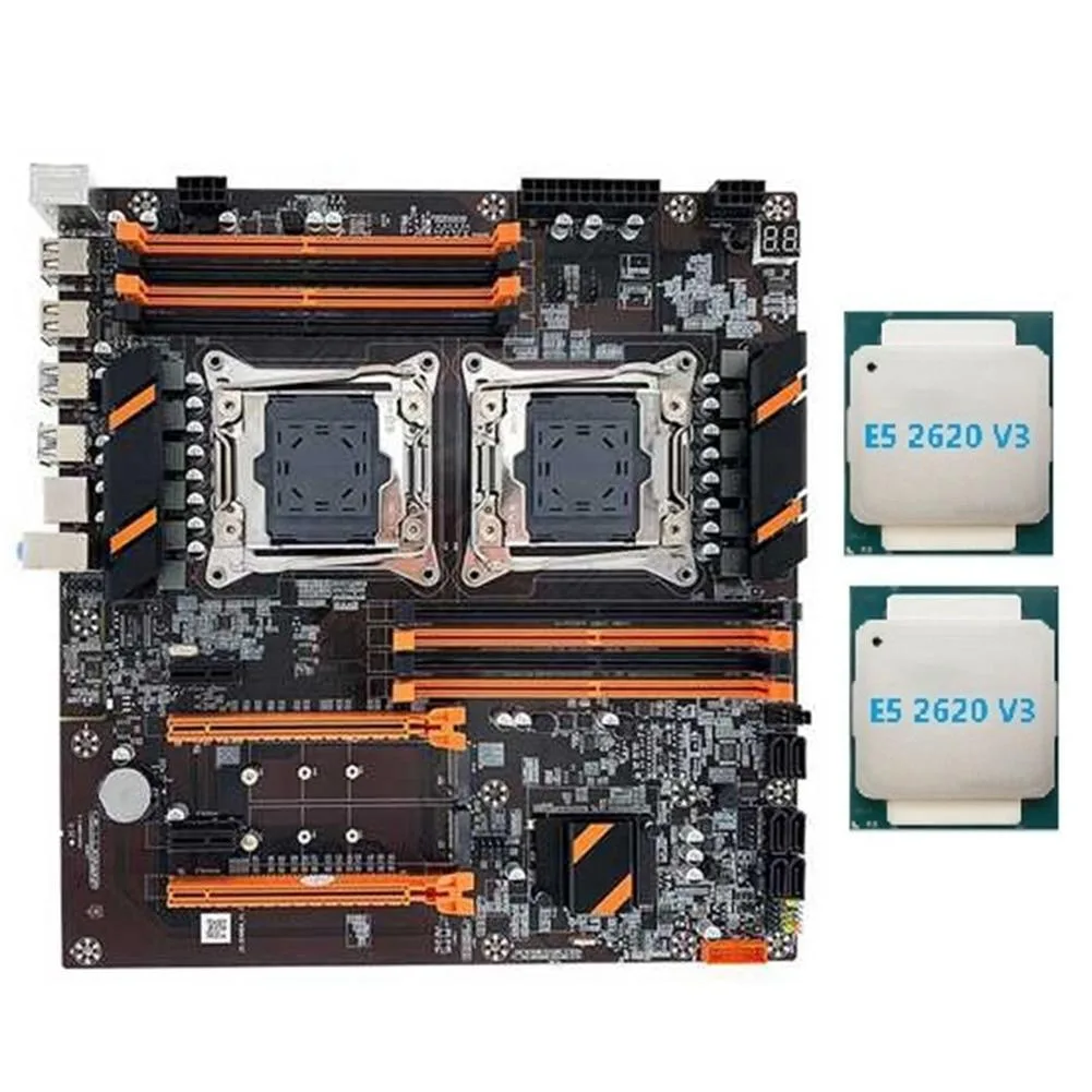 YINGHUA YINGHUA X99 Dual CPU Server Motherboard 2×E5-2620 V3 — product photo