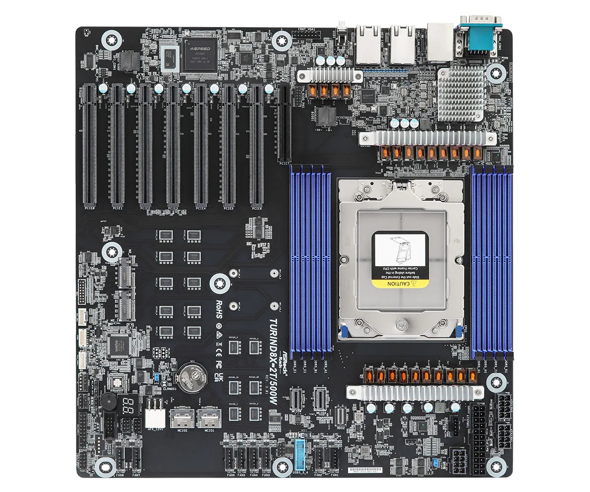 ASRock Rack ASRock Rack TURIND8X-2T/500W server motherboard — produktfoto