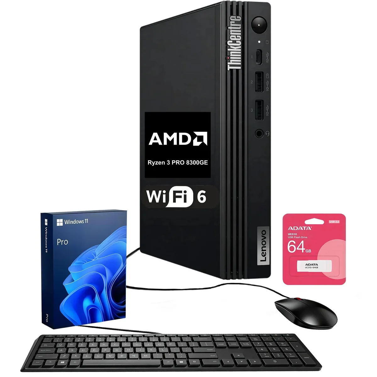 Lenovo Lenovo ThinkCentre M75q G5 Ryzen 3 8350U 16GB DDR5 2TB desktop PC — product photo