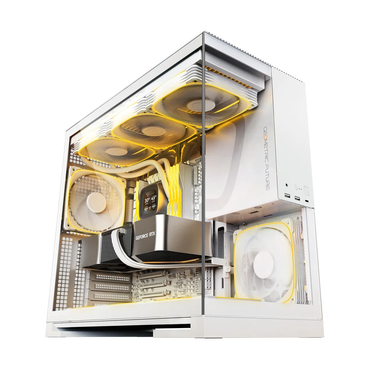 Geometric Future Geometric Future M5 White ATX Mid Tower PC Case — product photo