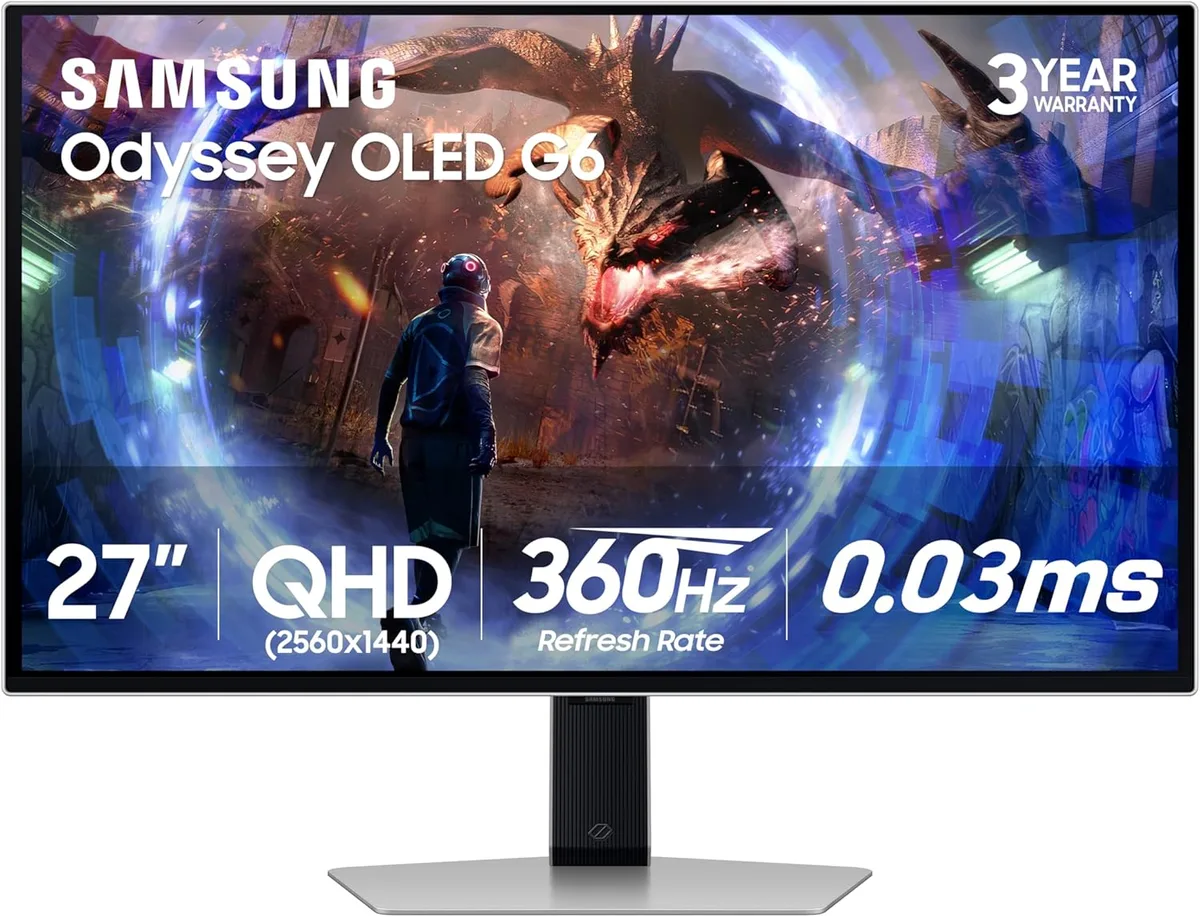 SAMSUNG SAMSUNG LS27DG602SNXZA Odyssey OLED G6 27" 360Hz gaming monitor — product photo