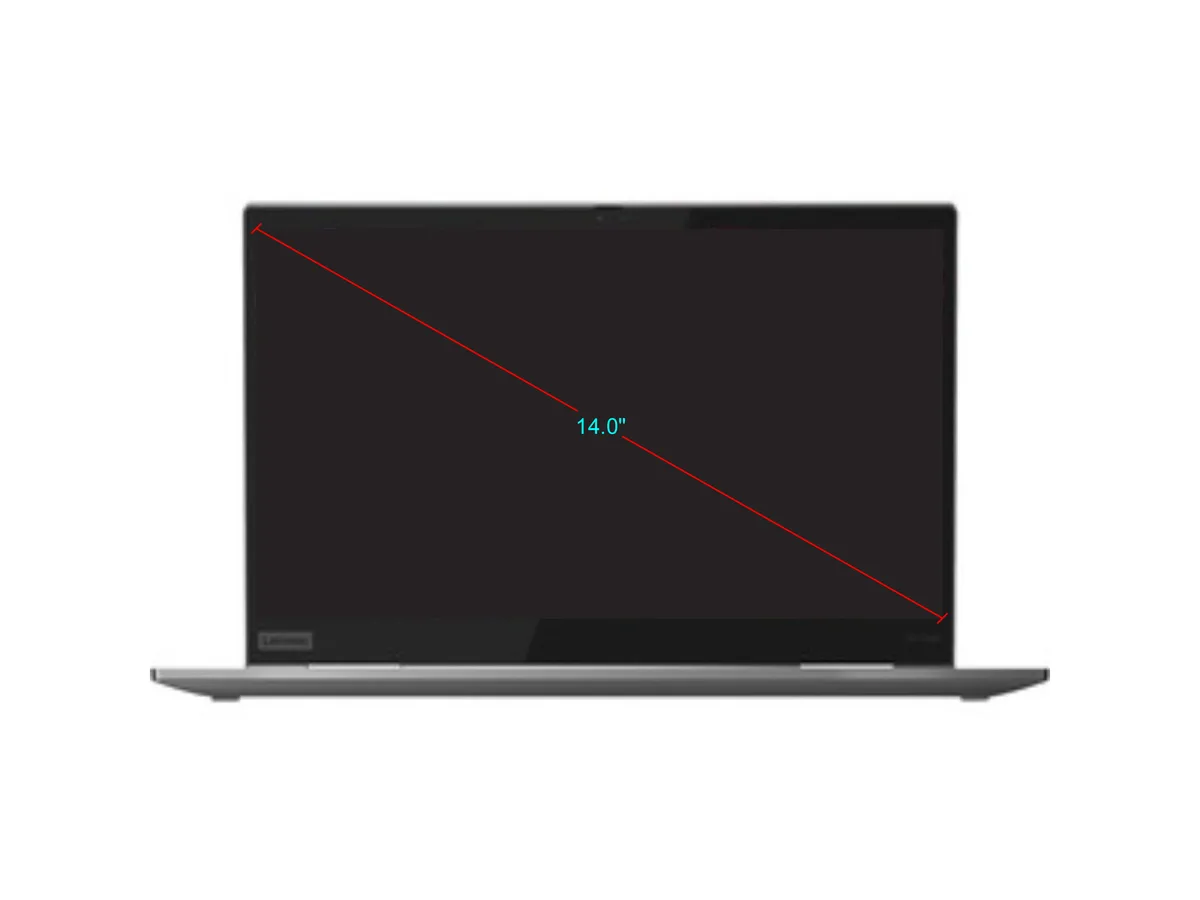 Gray 14 inch ThinkPad X1 Yoga 2-in-1 laptop with touchscreen display