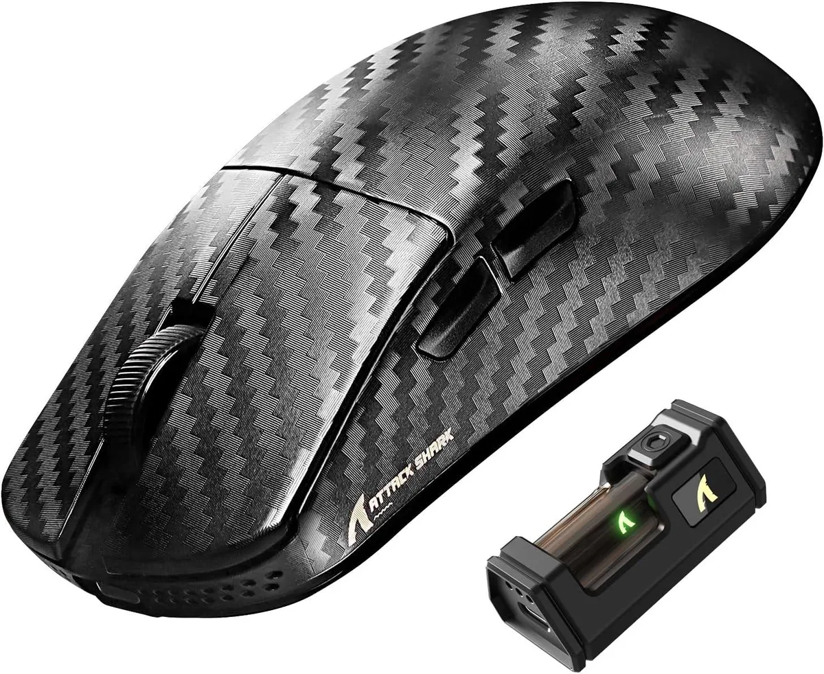 Attack Shark Attack Shark R11 Ultra 8K Wireless Gaming Mouse 42K DPI 49g Carbon Fiber — product photo