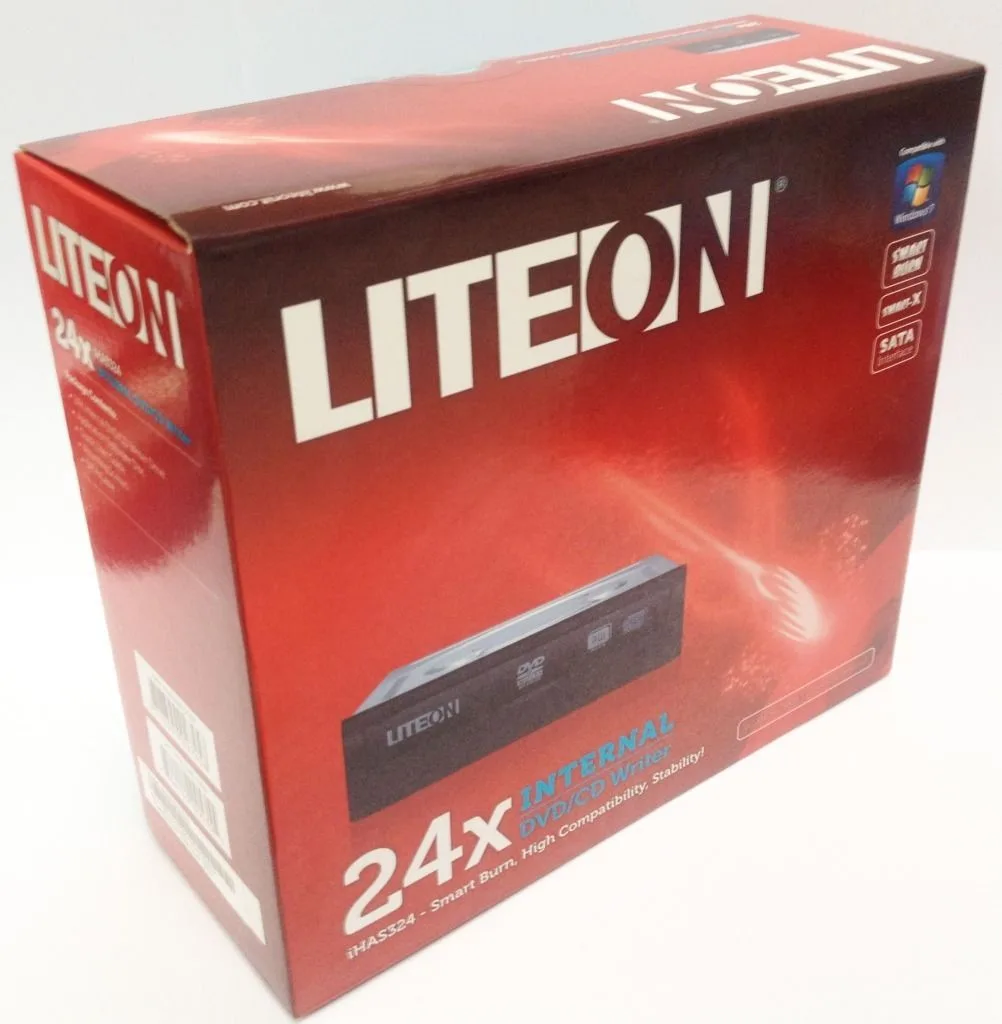 Lite-On Lite-On iHAS324 Black Dual Layer DVD+/-RW Burner Drive with Nero 12 SATA — 商品照片
