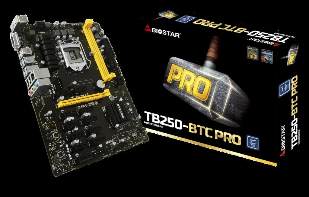 Biostar Biostar TB250-BTC PRO mining kit Intel Celeron G4400 8GB DDR4 — photo du produit