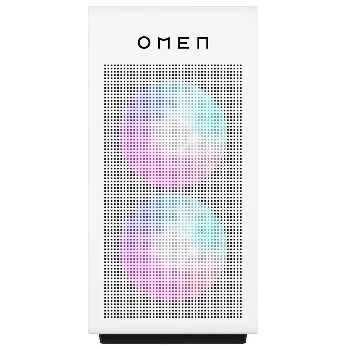 White mid-tower gaming desktop with clean panel lines
