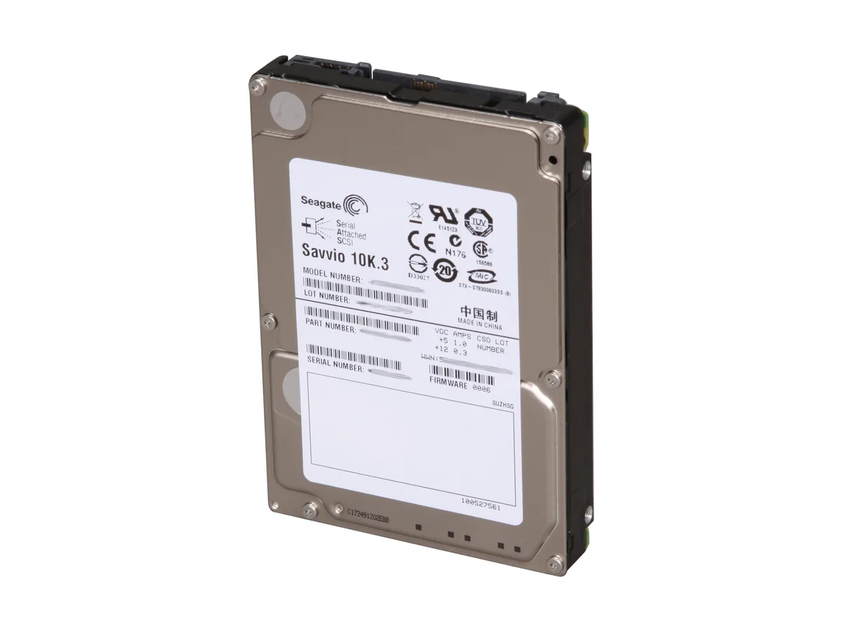 Seagate Seagate Savvio 10K.3 ST9300603SS 300GB 10000 RPM 16MB SAS 6Gb/s 2.5" laptop hard drive — 商品写真