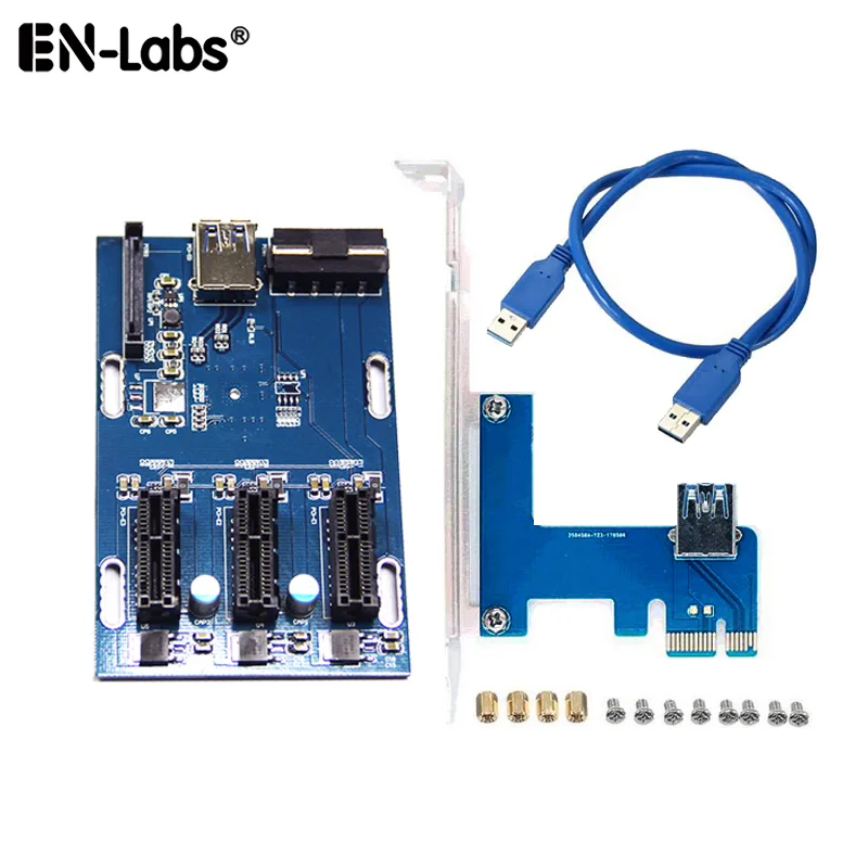 EN-Labs EN-Labs PCIE1X3HUB PCIe 1x to 3 Slot Expansion Card — 商品写真