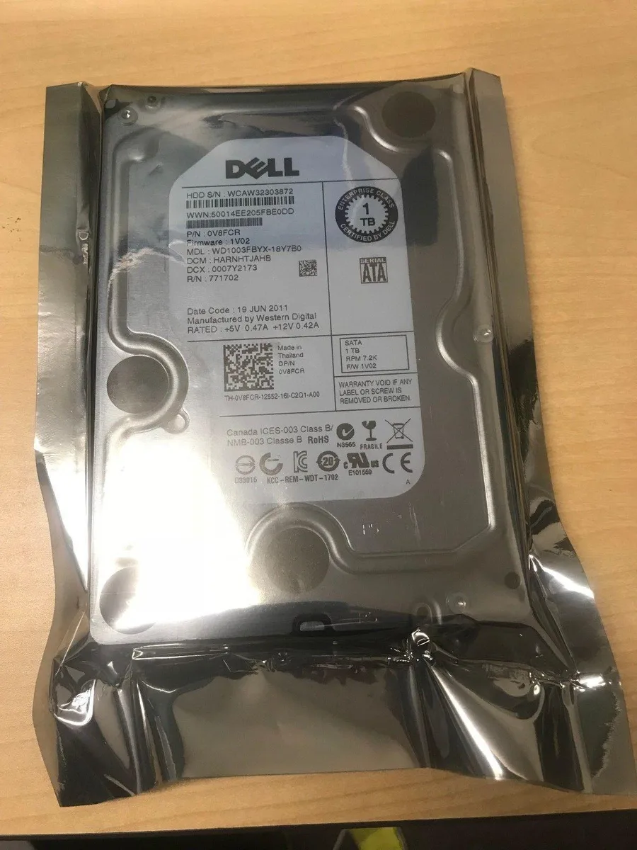 DELL DELL V8FCR 1TB 7200 RPM 3.5" SATA internal hard drive — foto produk