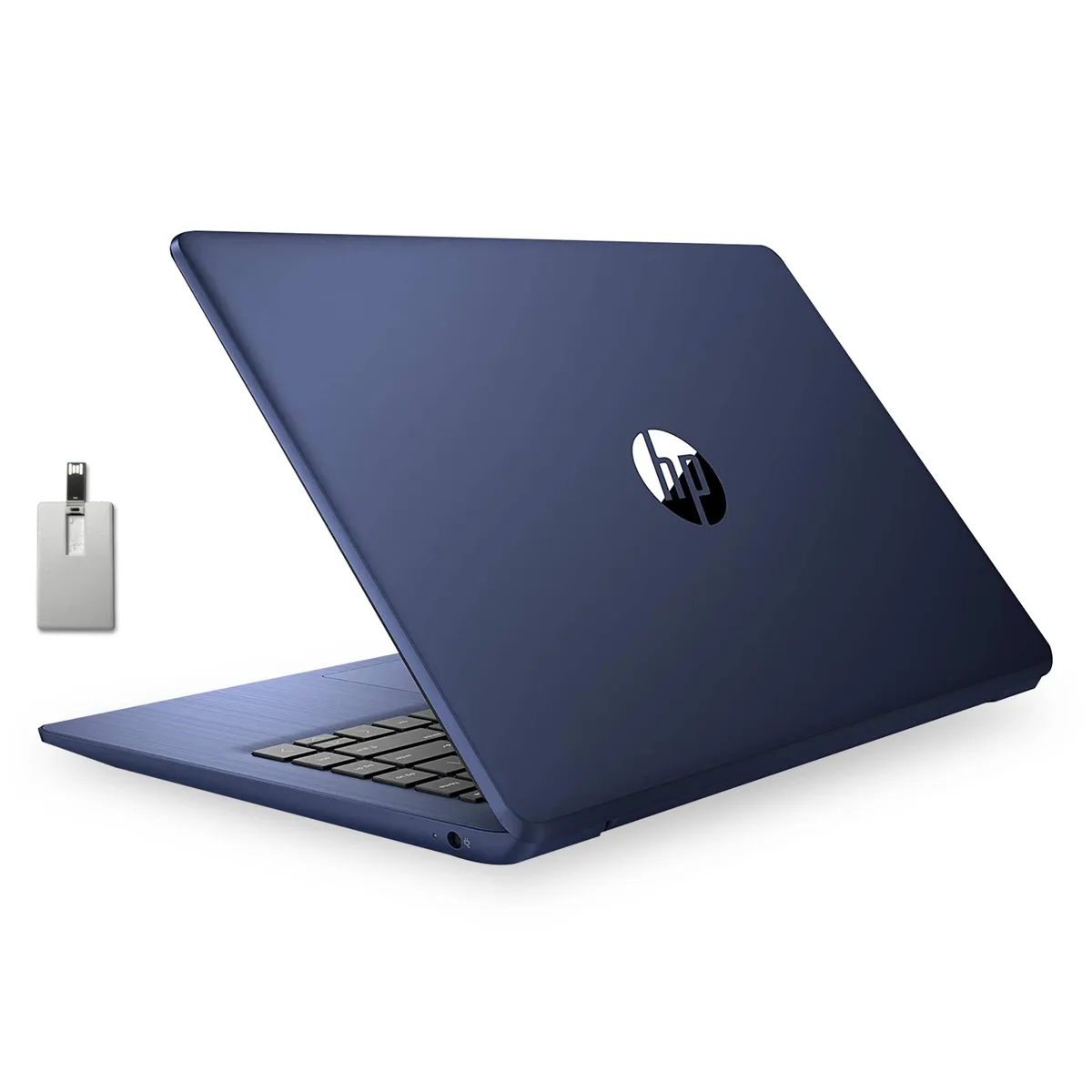 Royal Blue HP Stream 14 laptop, thin and light, 128GB USB card included