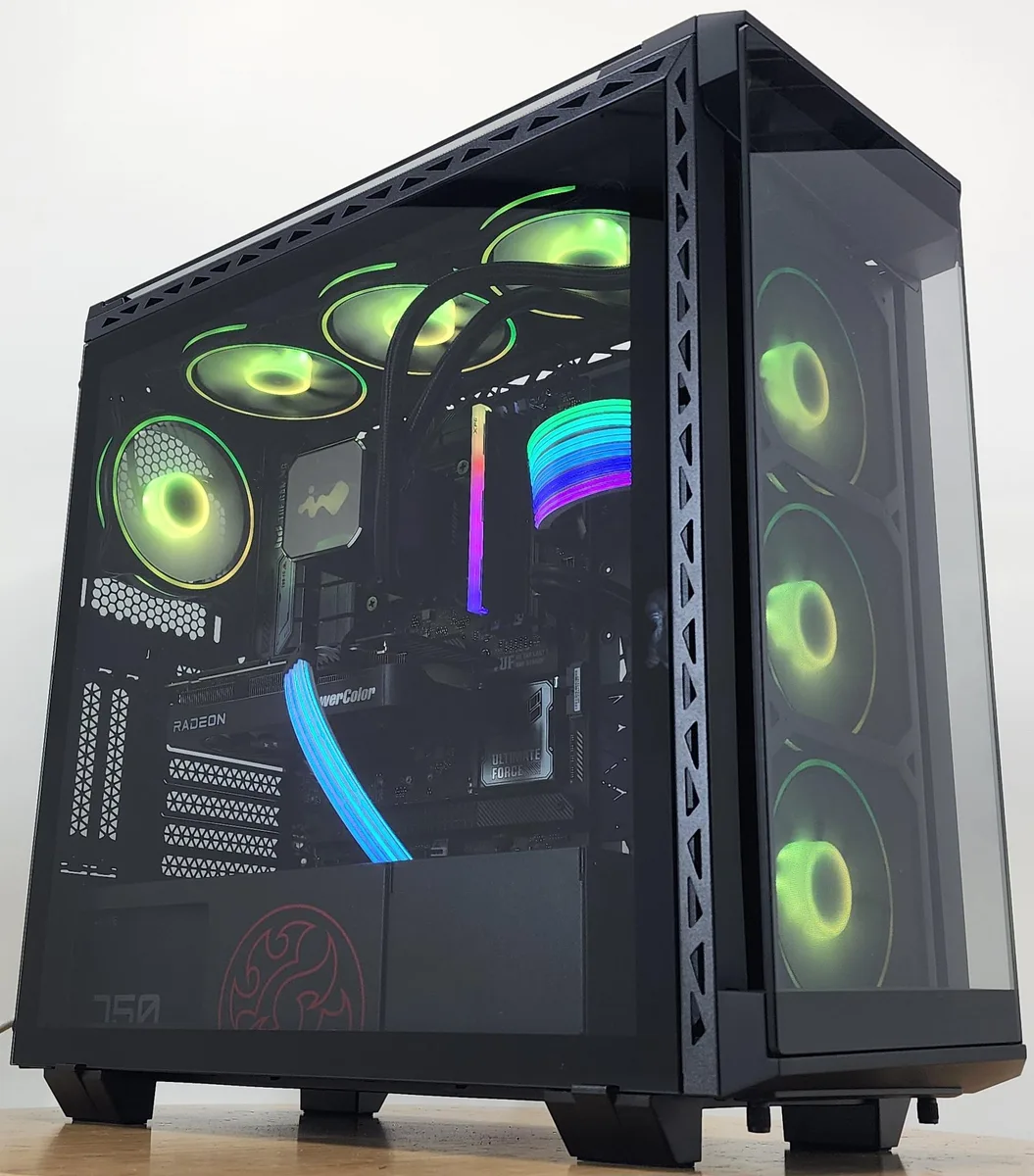 Custom Custom i7-14700KF 16GB DDR5 1TB NVME 9060 XT 360mm AIO BATTLECRUISER gaming PC — fotografia produktu